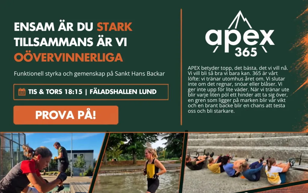 25 % studentrabatt på funktionell utomhusträning med APEX 365